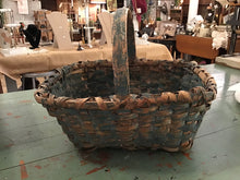 Load image into Gallery viewer, Primitive blue basket