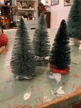 Load image into Gallery viewer, Bottle brush tree in vintage base