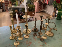 Load image into Gallery viewer, Brass candle holder