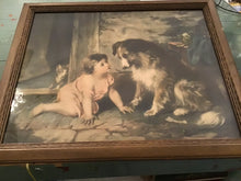 Load image into Gallery viewer, Beautiful old print in frame.