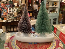 Load image into Gallery viewer, Bottle brush tree in vintage base