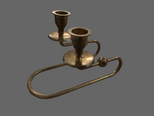 Load image into Gallery viewer, Brass candle holder