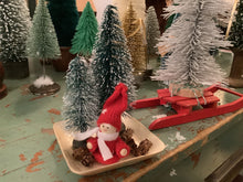 Load image into Gallery viewer, Bottle brush tree in vintage base