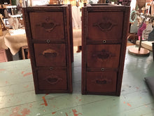 Load image into Gallery viewer, Vintage sewing machine drawers