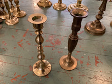 Load image into Gallery viewer, Brass candle holder