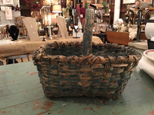 Load image into Gallery viewer, Primitive blue basket