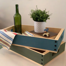 Load image into Gallery viewer, Handcrafted wooden tray