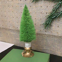 Load image into Gallery viewer, Bottle brush tree in vintage base