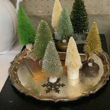 Load image into Gallery viewer, Bottle brush tree in vintage base