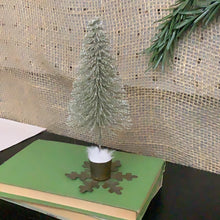 Load image into Gallery viewer, Bottle brush tree in vintage base