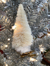 Load image into Gallery viewer, Bottle brush tree in vintage base
