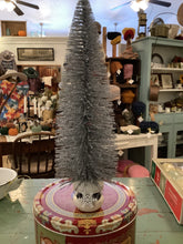 Load image into Gallery viewer, Bottle brush tree in vintage base
