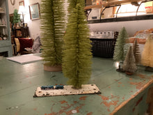Load image into Gallery viewer, Bottle brush tree in vintage base
