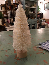 Load image into Gallery viewer, Bottle brush tree in vintage base
