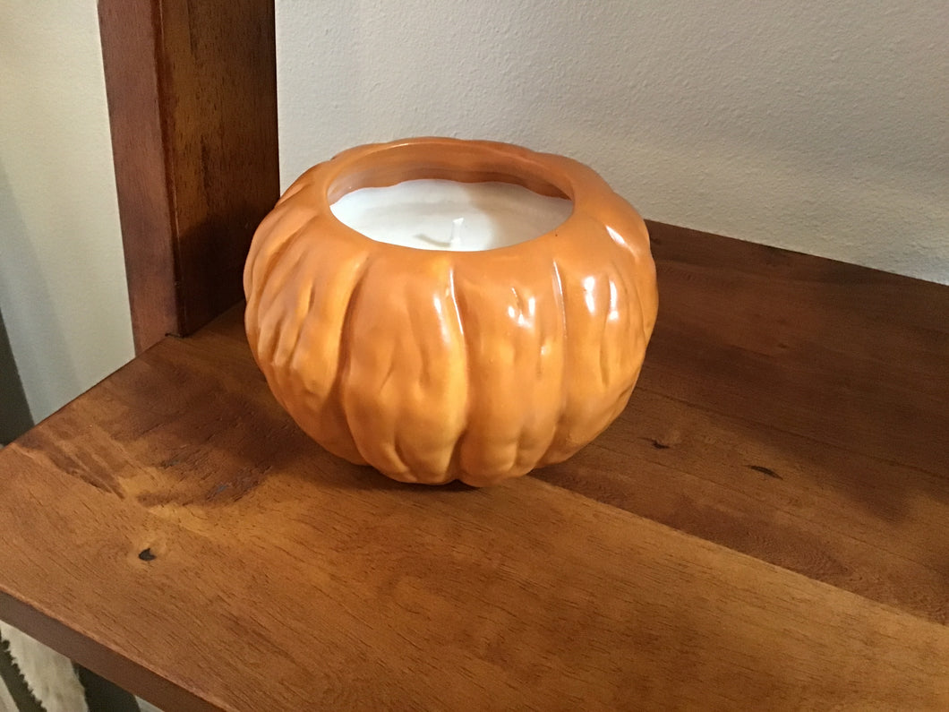 Pumpkin candle
