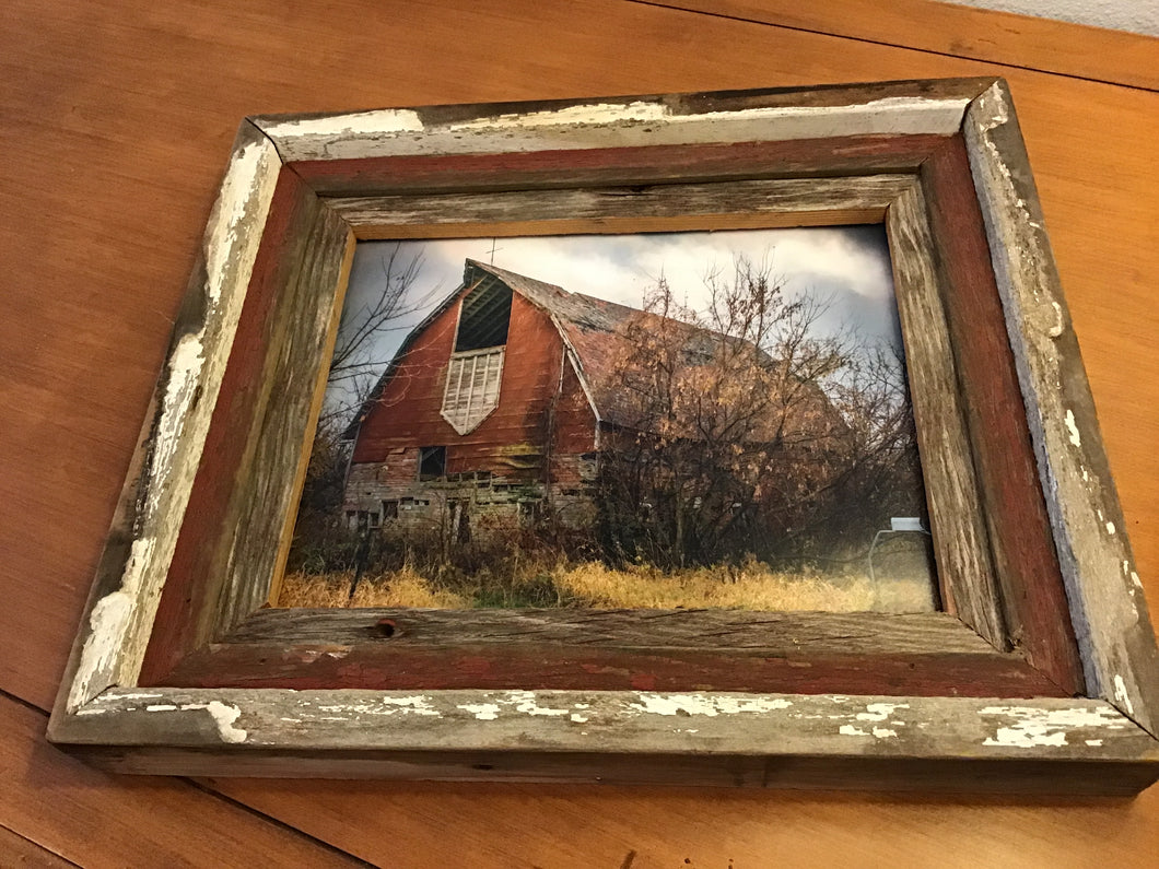Barn-wood Framed Barn Picture