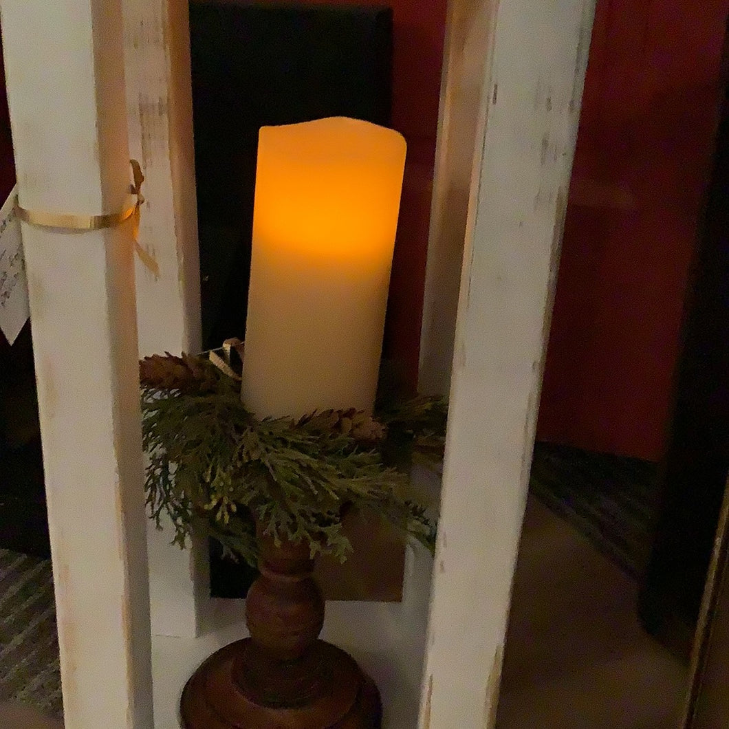 Cedar candle ring