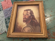 Load image into Gallery viewer, Vintage framed print of Jesus
