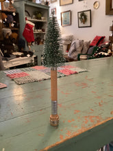 Load image into Gallery viewer, Bottle brush tree in vintage base
