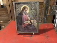 Load image into Gallery viewer, Vintage framed print of Jesus
