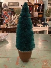 Load image into Gallery viewer, Bottle brush tree in vintage base
