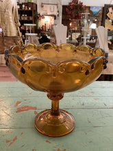 Load image into Gallery viewer, Vintage golden amber glass ware
