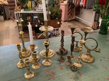 Load image into Gallery viewer, Brass candle holder

