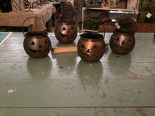 Load image into Gallery viewer, Metal Jack-O-Lantern
