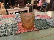 Load image into Gallery viewer, Vintage golden amber glass ware
