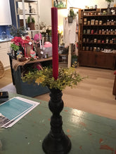 Load image into Gallery viewer, Black wooden pillar holder
