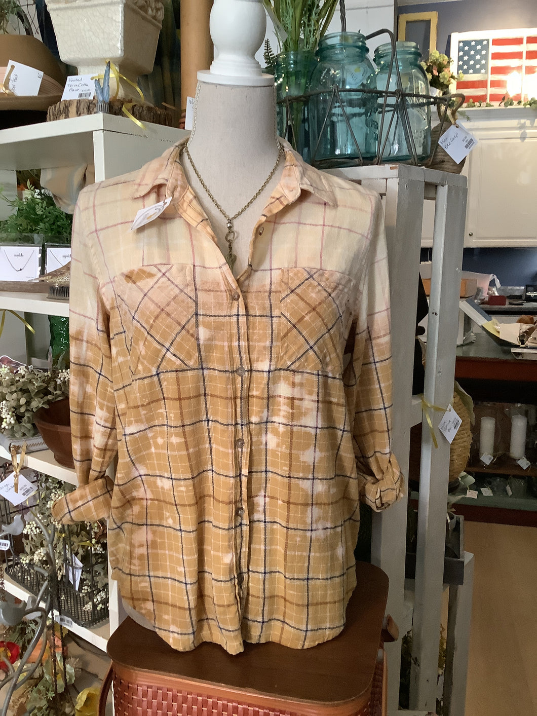 Bleached flannel