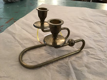 Load image into Gallery viewer, Brass candle holder
