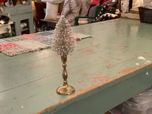 Load image into Gallery viewer, Bottle brush tree in vintage base
