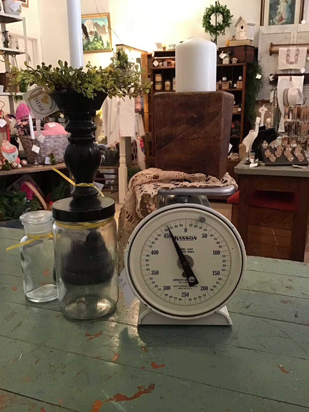 Chippy white metal scale