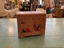Load image into Gallery viewer, Vintage wooden recipe box

