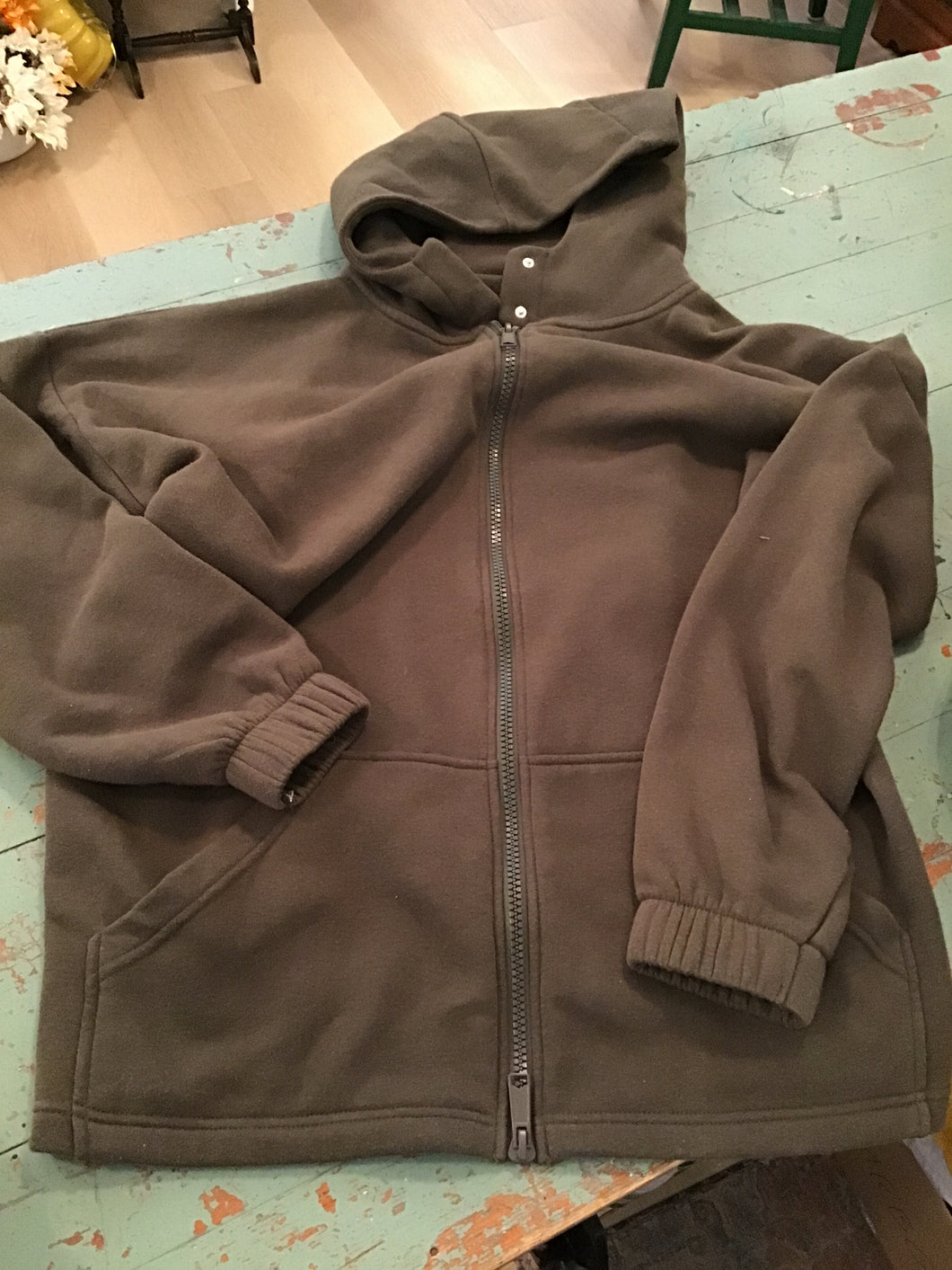 Zip up sweatshirt jacket