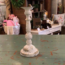 Load image into Gallery viewer, Tall white candlestick
