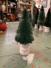 Load image into Gallery viewer, Bottle brush tree in vintage base
