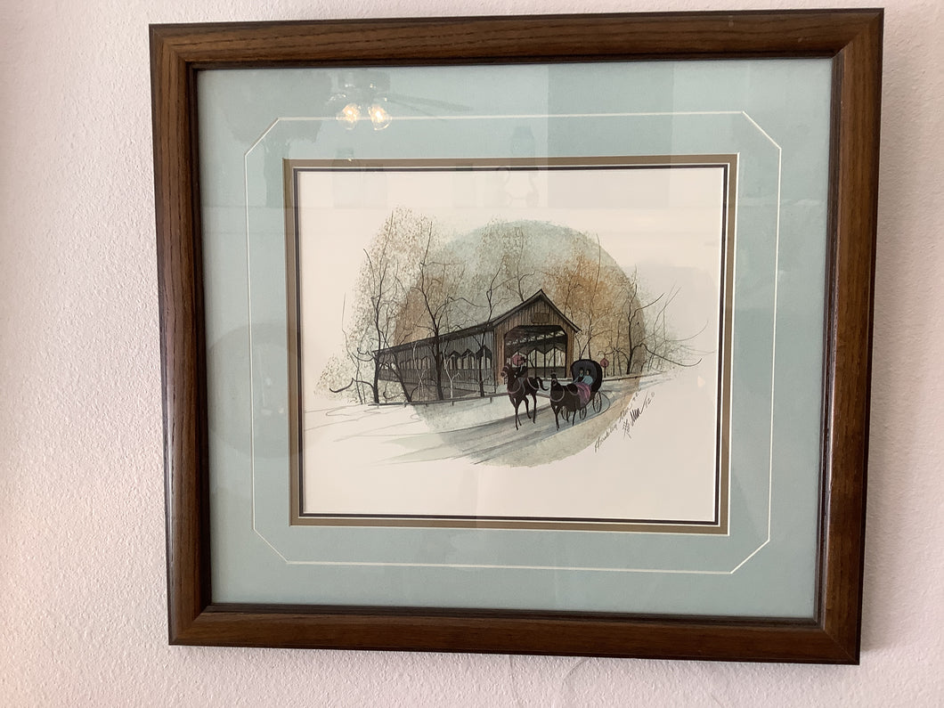P. Buckley Moss framed print