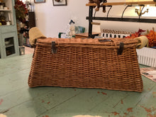 Load image into Gallery viewer, Vintage Wicker Fishing Creel Basket
