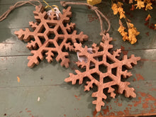 Load image into Gallery viewer, Wooden snowflake
