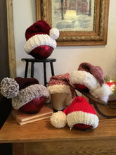 Load image into Gallery viewer, Handknit Santa Hat
