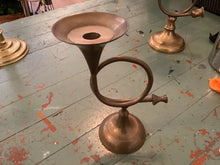 Load image into Gallery viewer, Brass candle holder
