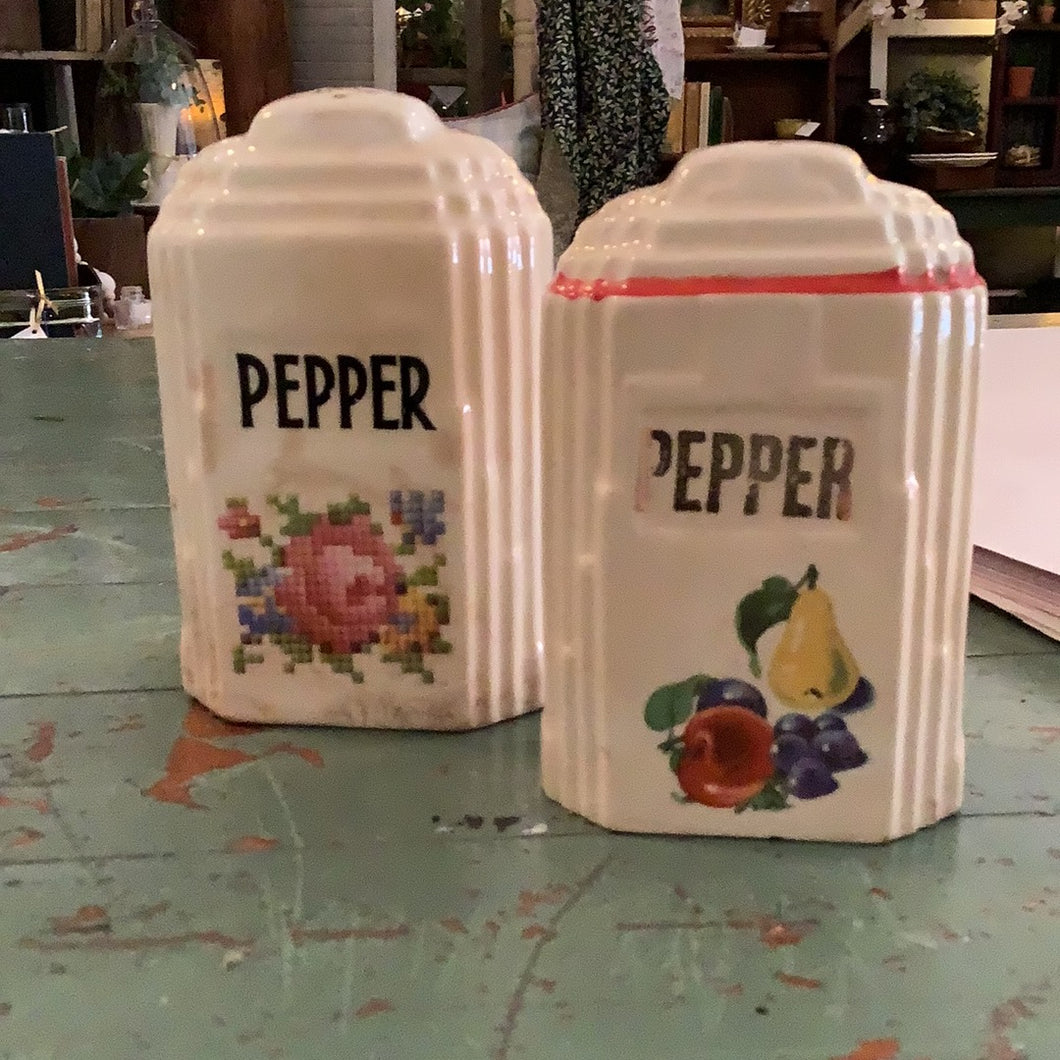 Art Deco pepper shaker