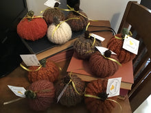 Load image into Gallery viewer, Hand knit pumpkin
