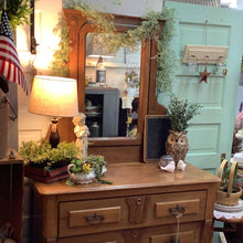 Load image into Gallery viewer, Vintage walnut dresser
