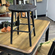 Load image into Gallery viewer, Primitive black stool
